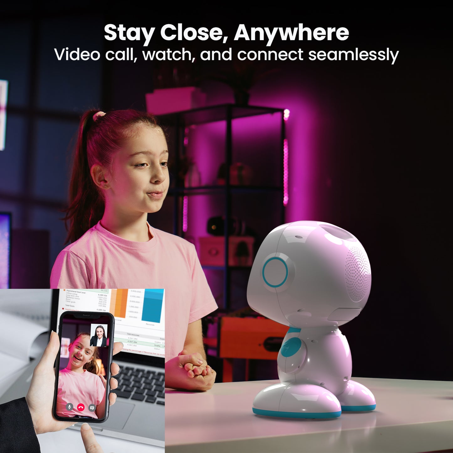 Misa 2: Playful Learning STEM Robot | Programmable, Voice-Activated AI Tutor, Autonomous, Educational Games, Smart AI Skills, Translation, Best Birthday Gift for 5 6 7 8 9 Boys and Girls (Rose Petal)
